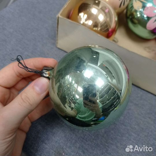 Ёлочные игрушки СССР 6 штук