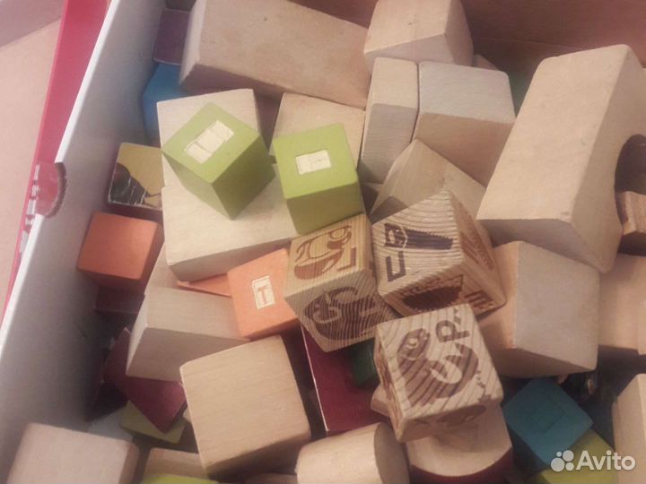 Кубики деревянные