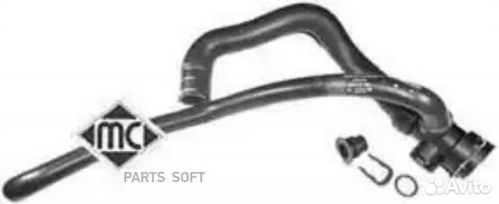 Metalcaucho 09326 Шланг радиатора vw passat/a4 1.8