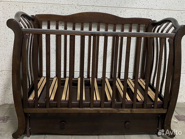 Детская кроватка с ящиком бу