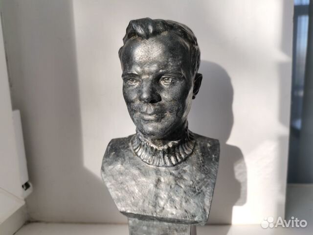 Бюст Юрий Гагарин силумин СССР скульптор Арапов