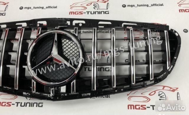 Решетка на Mercedes e-class w212 рест. GT 63 AMG