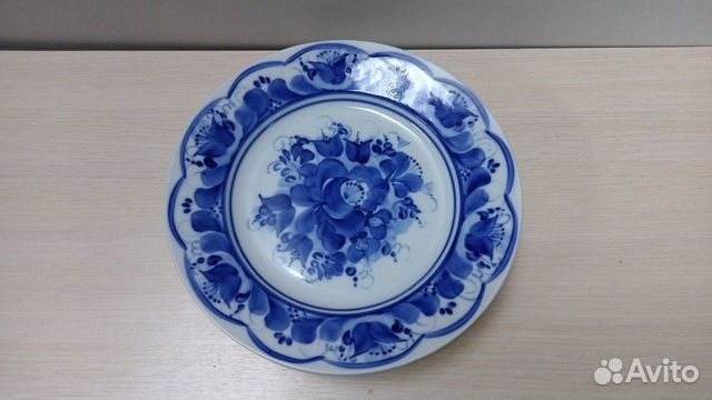 Тарелка Гжель