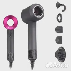 Фен для волос Dyson Supersonic HD08, никель/фуксия