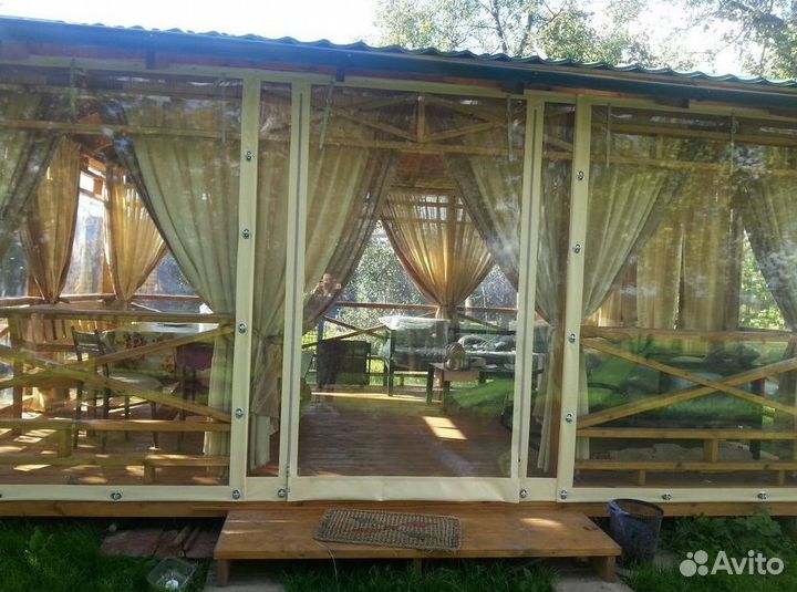 Мягкие окна для беседок террас