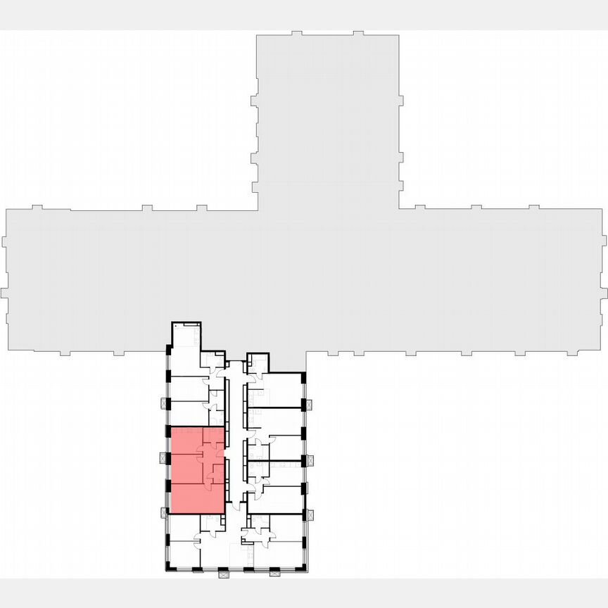 2-к. апартаменты, 61 м², 7/30 эт.