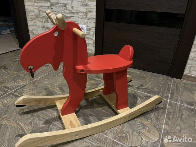 Качалка лошадь лось Икея