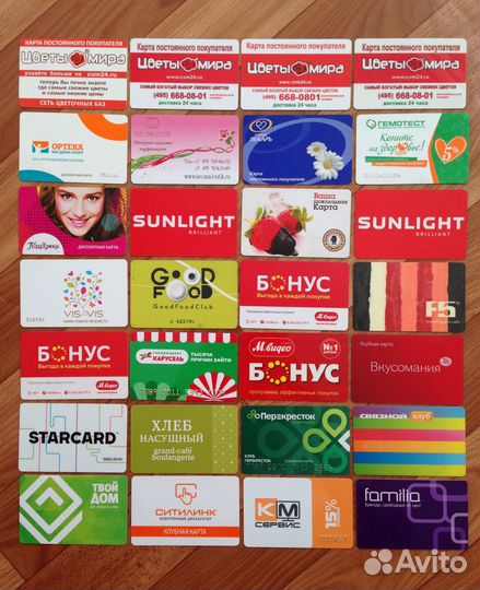 Разные карты магазинов