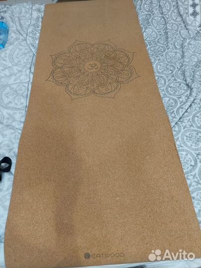 Коврик для йоги eatwood из пробки и каучука