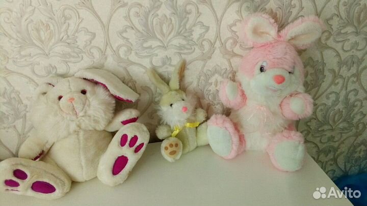 Мягкие игрушки Собака Заяц Обезьяна