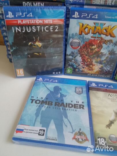 PS4 Assassin/ Lego/ Tomb Raider/ Injustice/ Knack