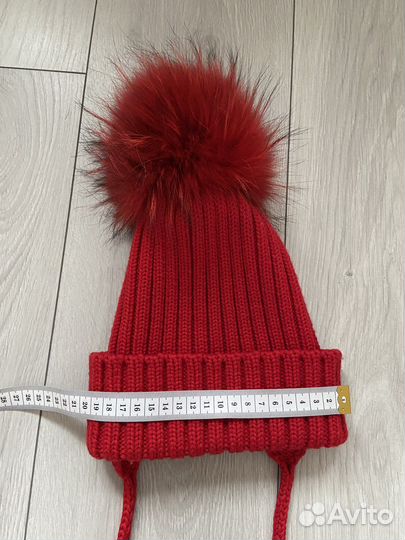 Комплект шапка+шарф шерсть меринос натур.помпон