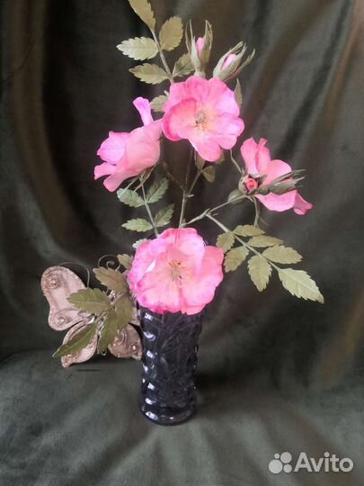 Розы из полимерной глины