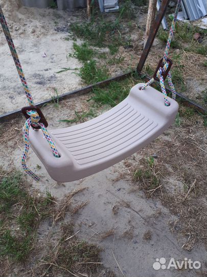 Детские качели металлические уличные