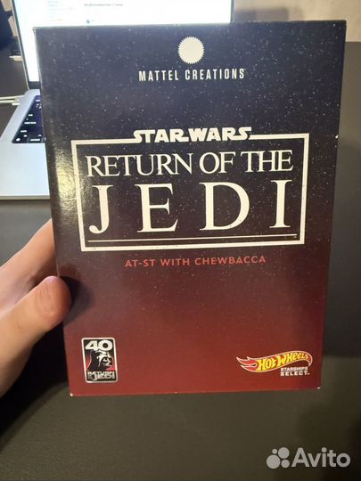 Hot wheels starwars at-st with chewbacca