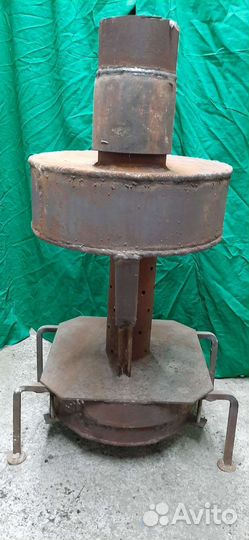 Печь буржуйка на отработке