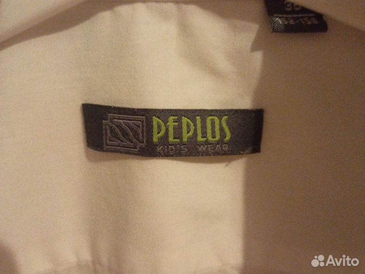 Школьная белая рубашка рeplos 152-158