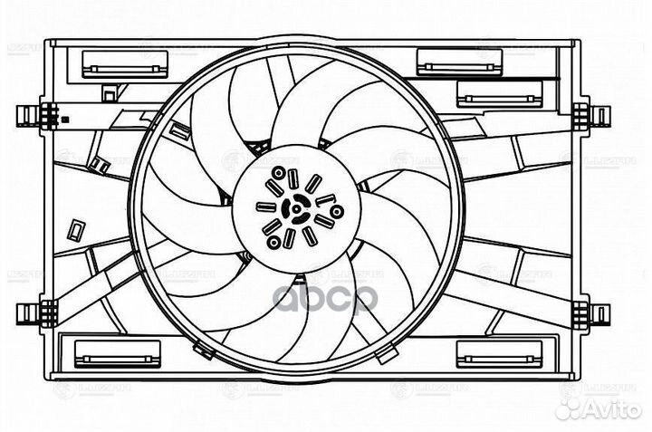 Вентилятор радиатора Skoda Octavia A7 (13) /VW