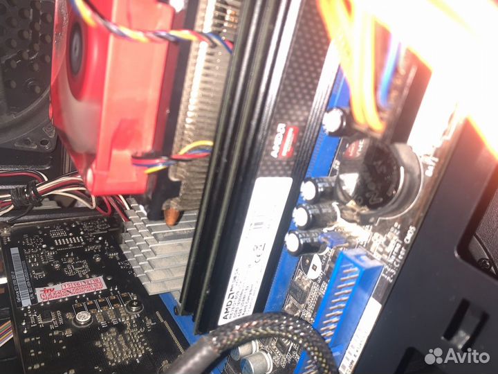 Комплект процессор fx6100 плата am3+ соккет опер