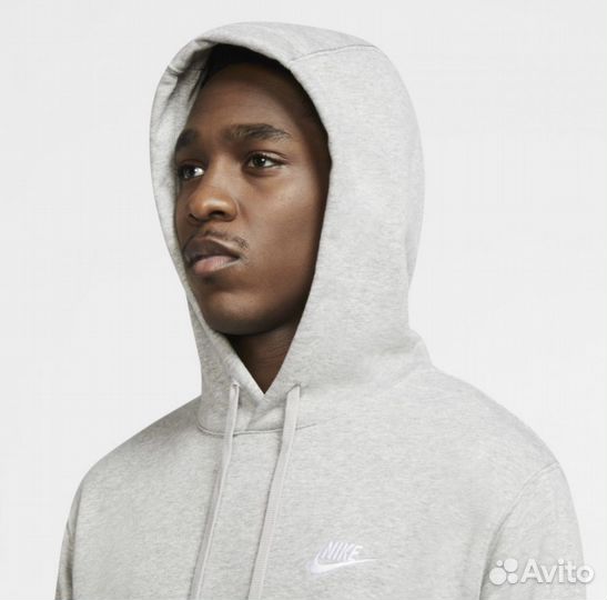 Худи Nike Sportswear Club Hoodie Grey French Terry