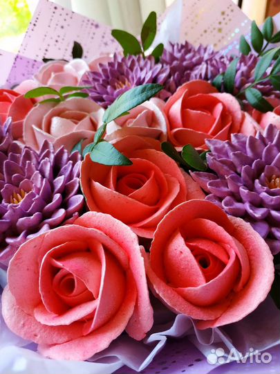 Букеты цветов из зефира