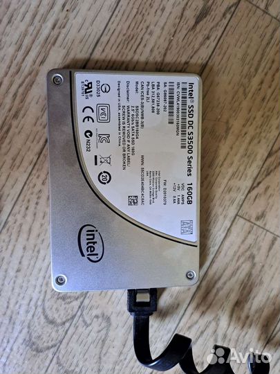 Intel ssd DC s3500 series 160gb + кабель SATA