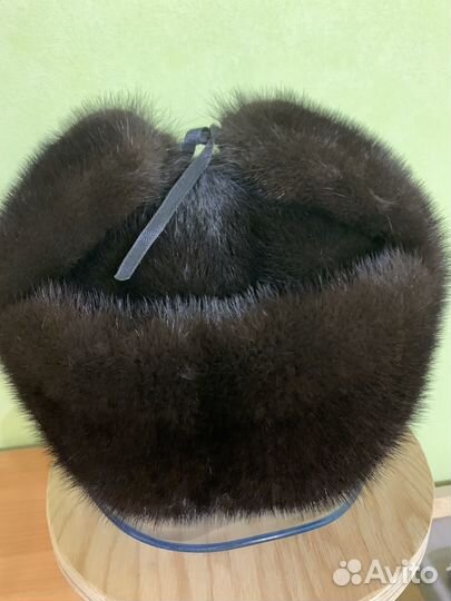 Норковая шапка мужская ушанка новая