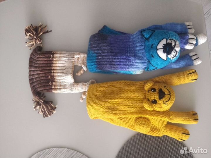 Шарфы и шапки для детишек от 1-6 лет Комплекты