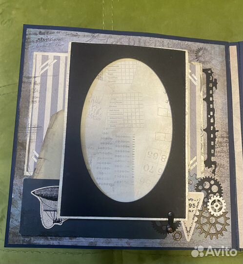 Фотоальбом ручной работы в стиле стимпанк