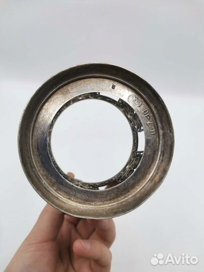 Подстаканник с стаканом Скань Мельхиор кхи СССР