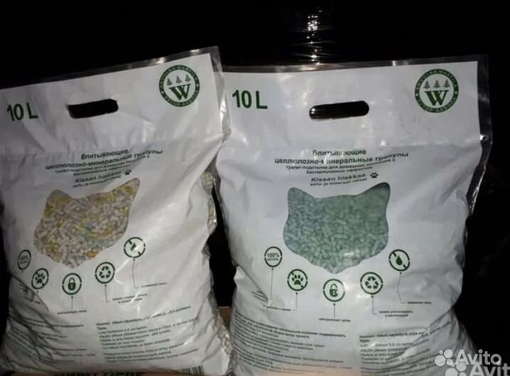 Бумажный наполнитель для кошек