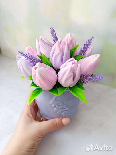 Букет тюльпанов. Мыло ручной работы