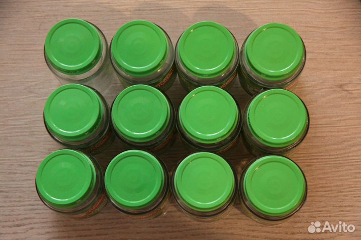 Банки стеклянные 0,2 л с крышкой 12 шт