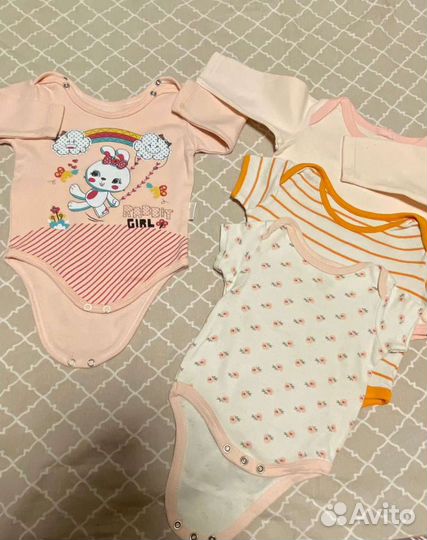 Теплые штанишки и боди на девочку