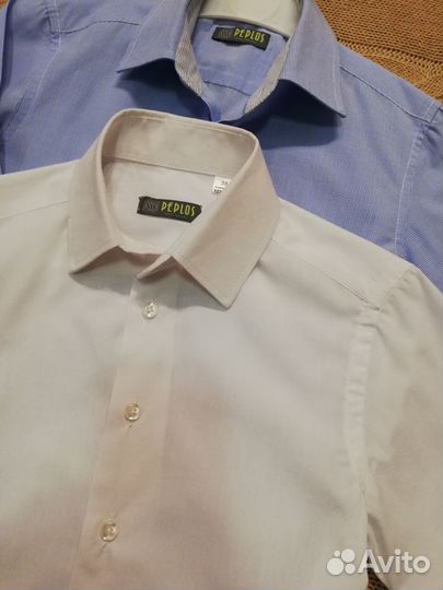 Школьные рубашки Peplos р. 122-128, жилет Gulliver