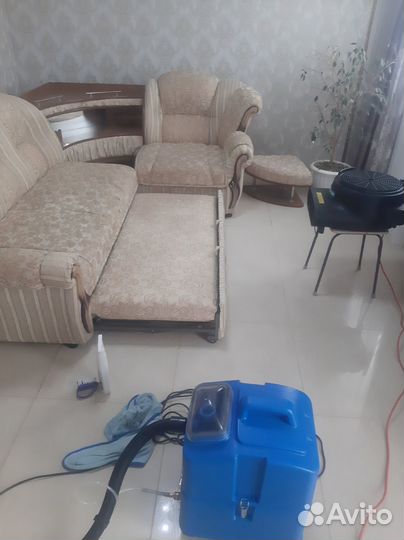 Химчистка мебели и ковров, чистка паром