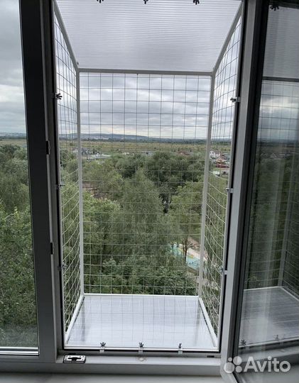 Балконы для выгула кошек, выгул для кота