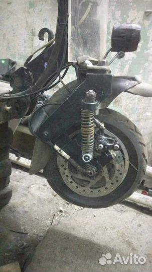 Kugoo M4 предняя подвеска рычажная