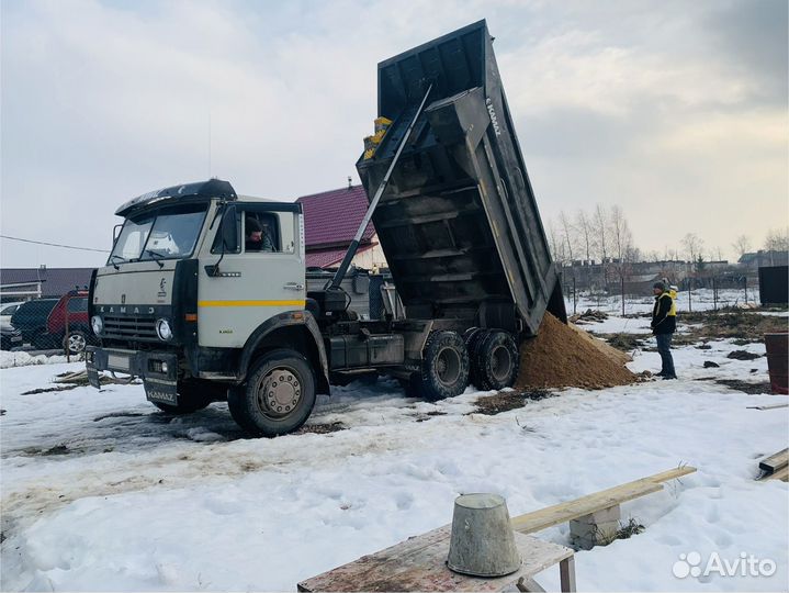 Песок, щебень и др. материалы с доставкой