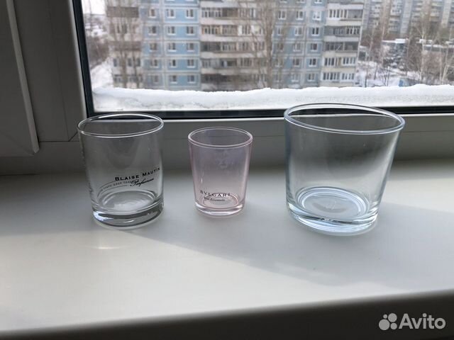 Стаканы для свечей или подсвечники 3 шт