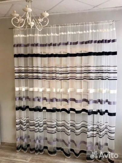 Тюль готовый 3/4/5м