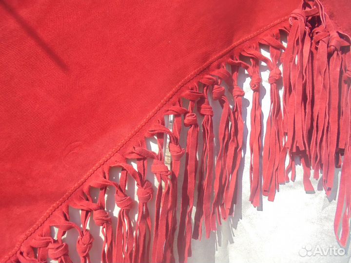 Шаль Италия кожа натур (спилок) 180х90 см