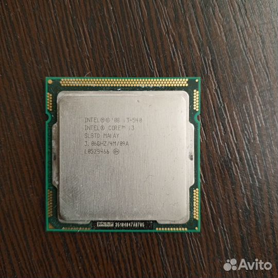 Материнская плата с процессором Intel i3-540