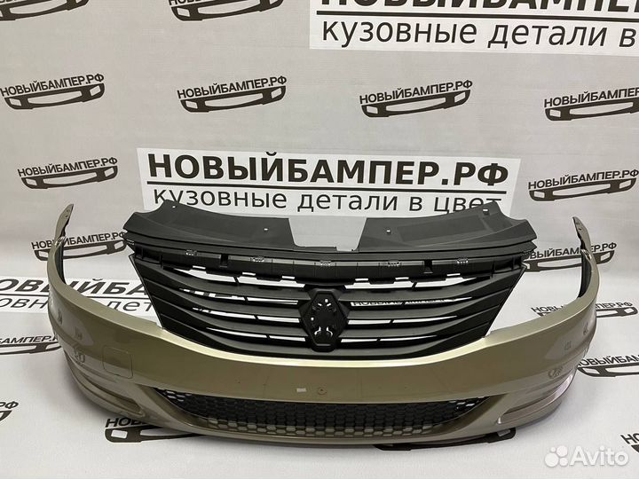Передний бампер Renault Logan Ф2 2009-2015 в цвет