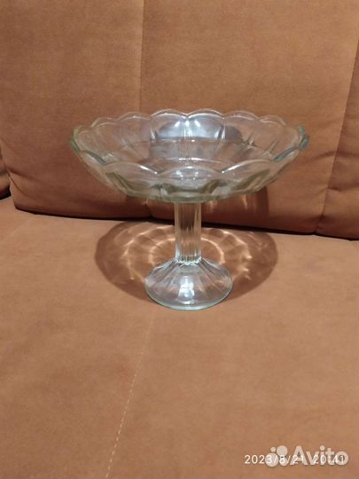 Ваза для фруктов на ножке СССР