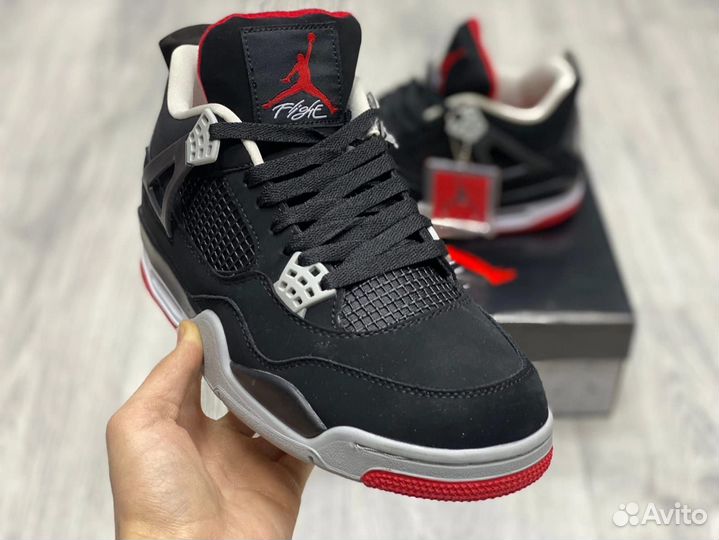 Кроссовки Nike air Jordan 4 Black cat