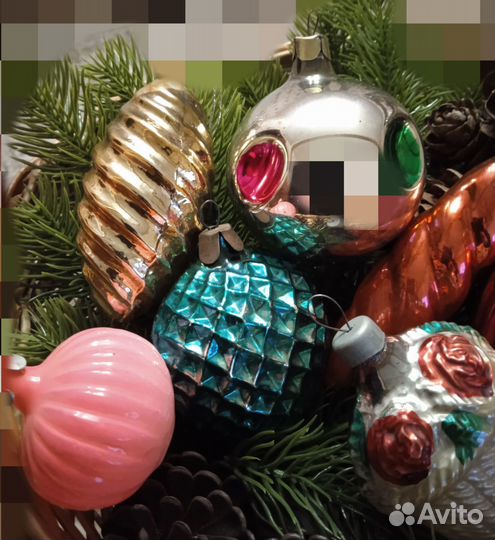 Ёлочные игрушки СССР. Набор