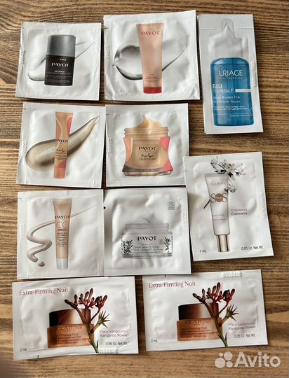 Пробники косметики payot, uriage, clarins, Avène