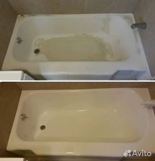 Реставрация чугунной ванны жидким акрилом