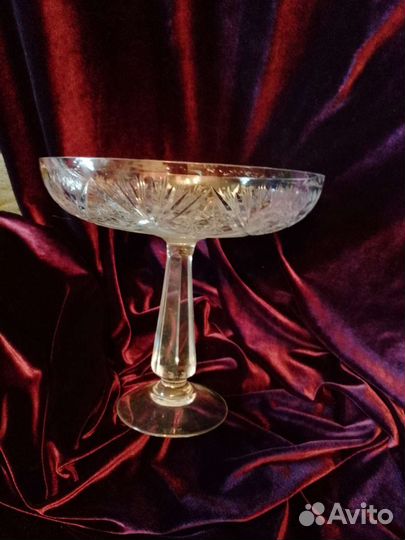 Хрусталь СССР. Блюда и вазы для фруктов